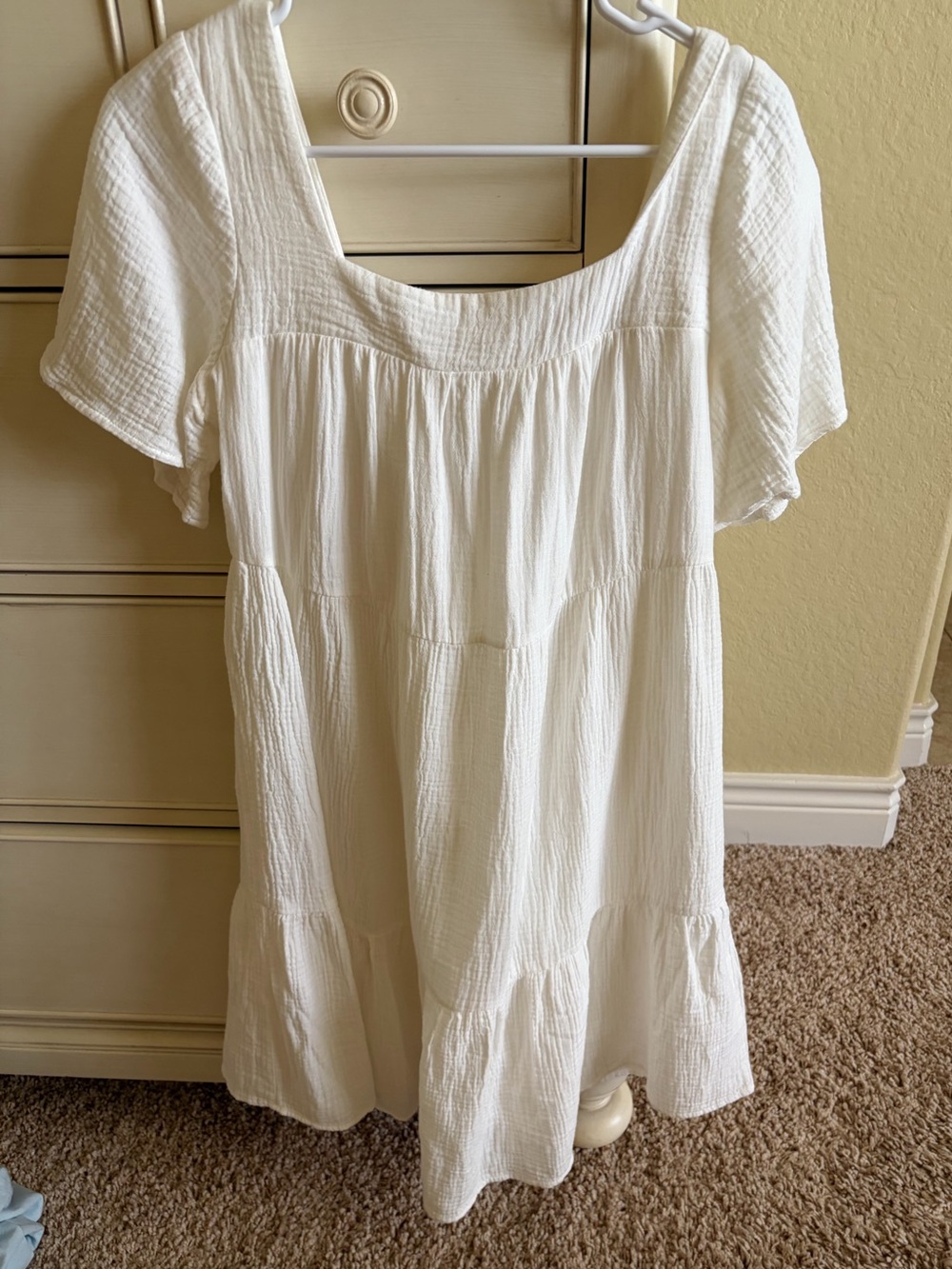 Rails White Square Scoop Short Sleeve Tunic